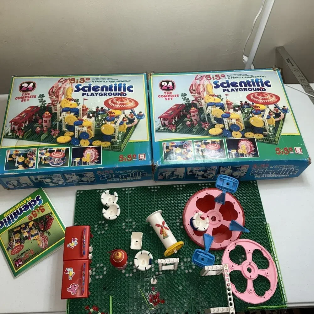 2 Gigo Blocks Scientific Playground New Vintage Sets